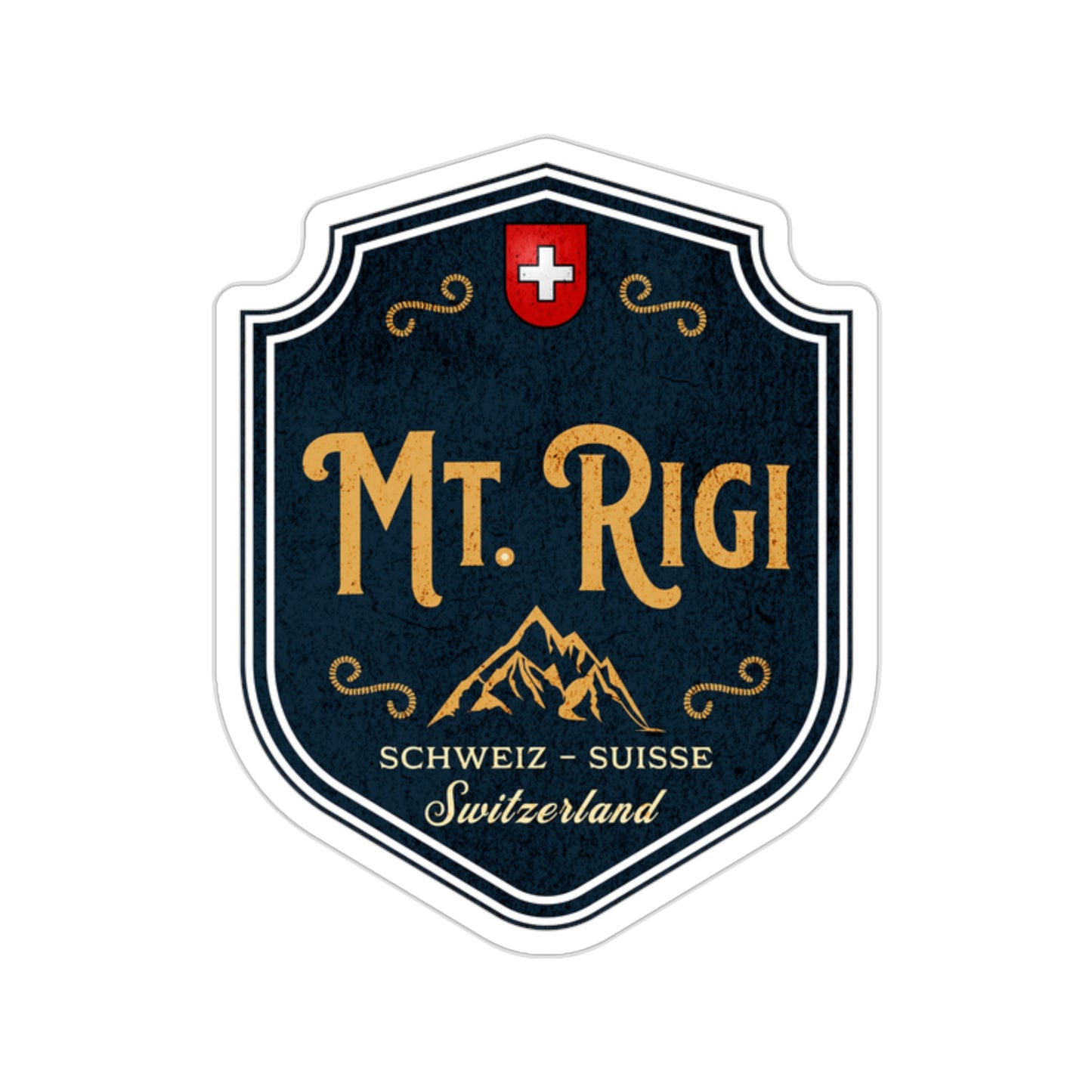 Mt. Rigi, Switzerland | Outdoor Vintage Badge Sticker