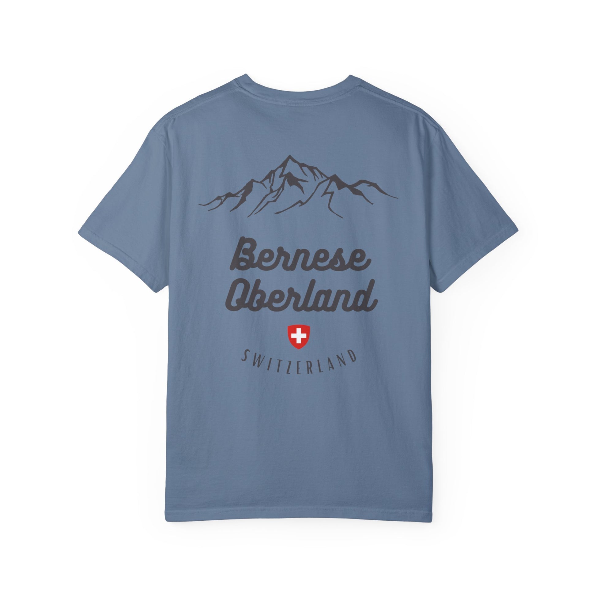 Interlaken and Lauterbrunnen inspired t-shirt with Swiss mountain vibes