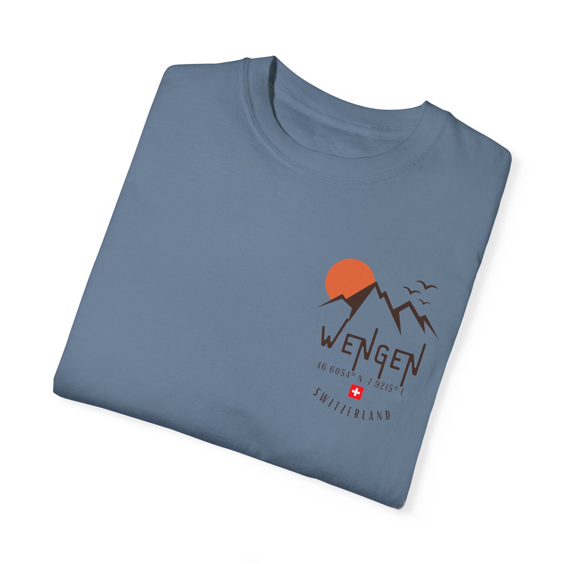 Wengen Schweiz t-shirt with outdoor vibes