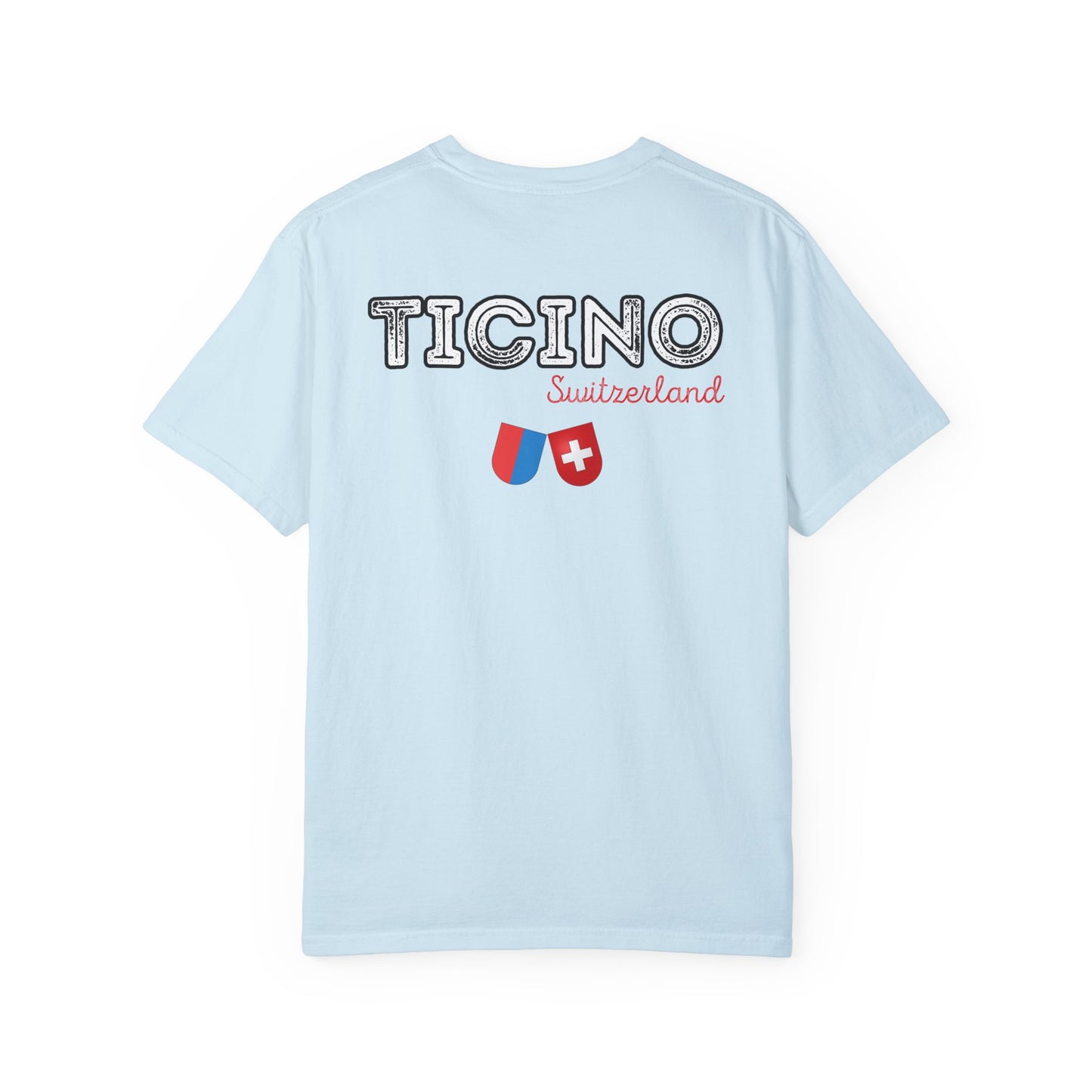 🏔️ Ticino, Switzerland | Unisex Garment-Dyed T-shirt 🇨🇭