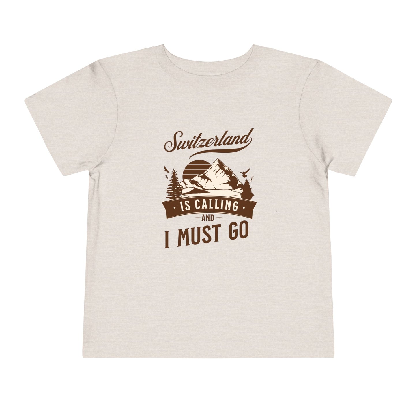 🇨🇭 Toddler “Switzerland Is Calling” T-Shirt – Cute Travel Shirt for Kids | Swiss Heritage & Family Vacation Outfit 👶✈️