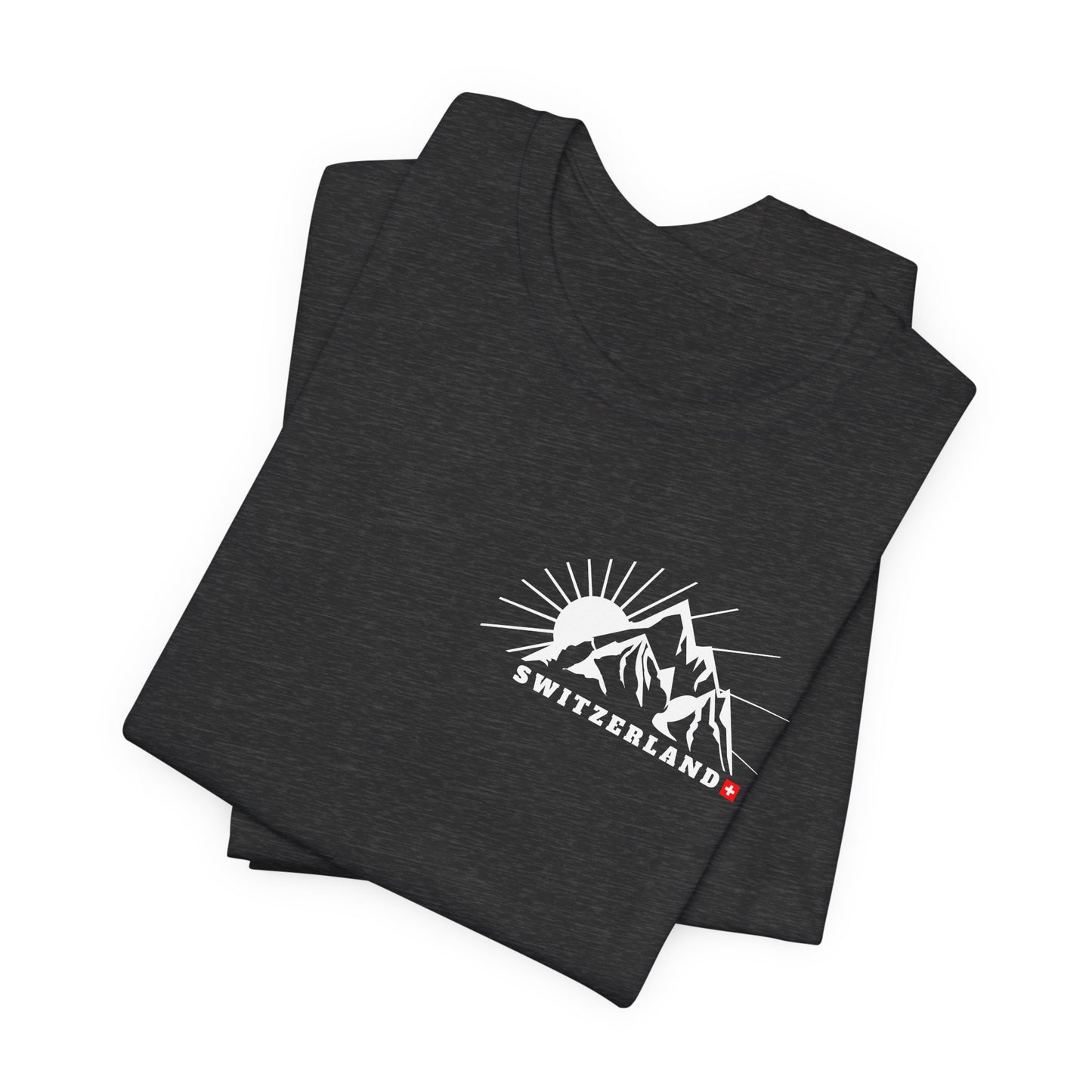 Switzerland adventure minimalistic souvenir unisex shirt