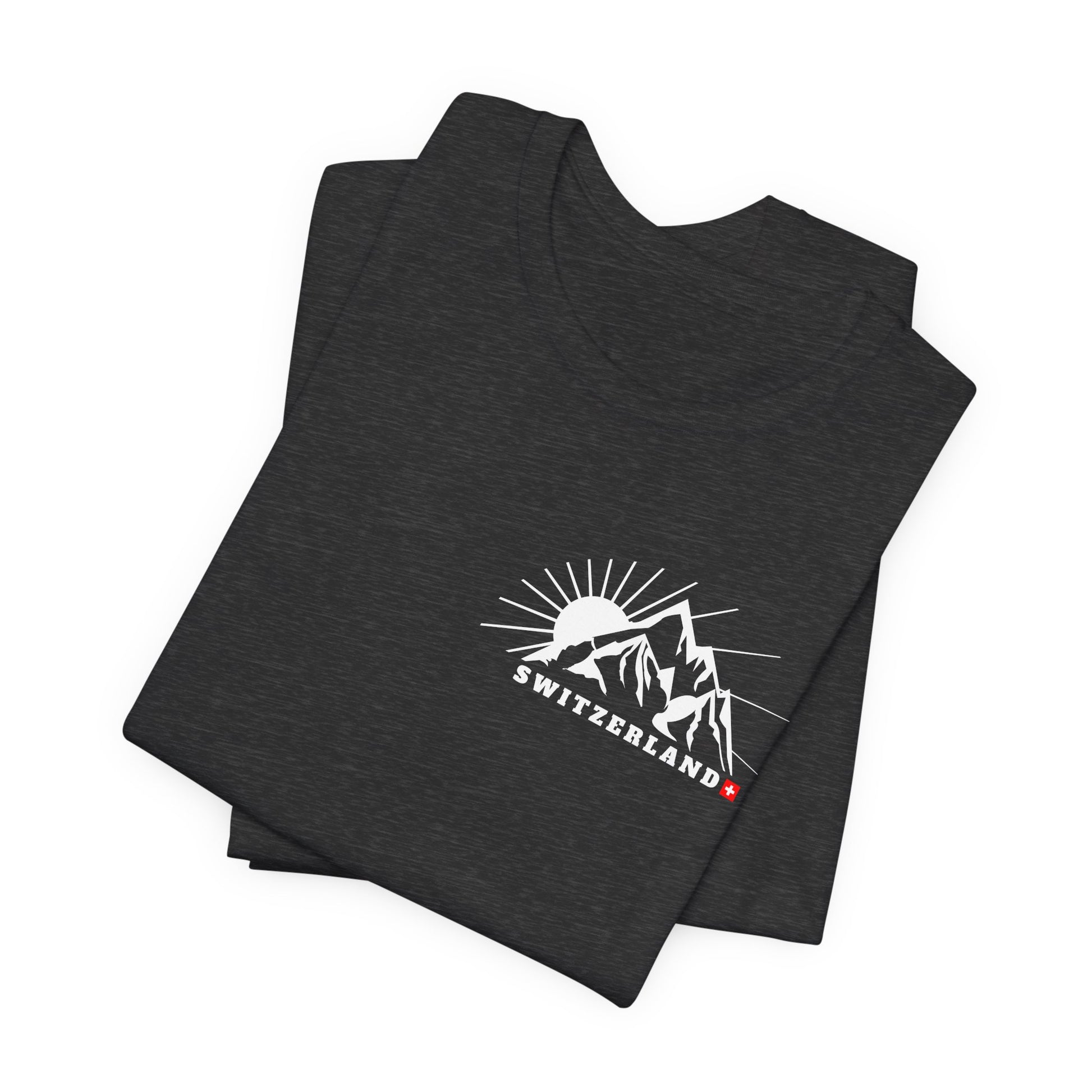 Switzerland adventure minimalistic souvenir unisex shirt