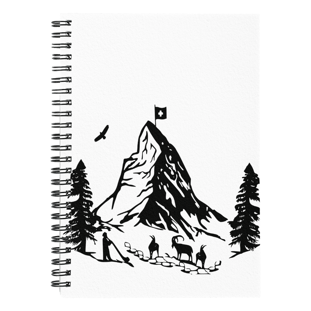 Matterhorn journal paper cut art