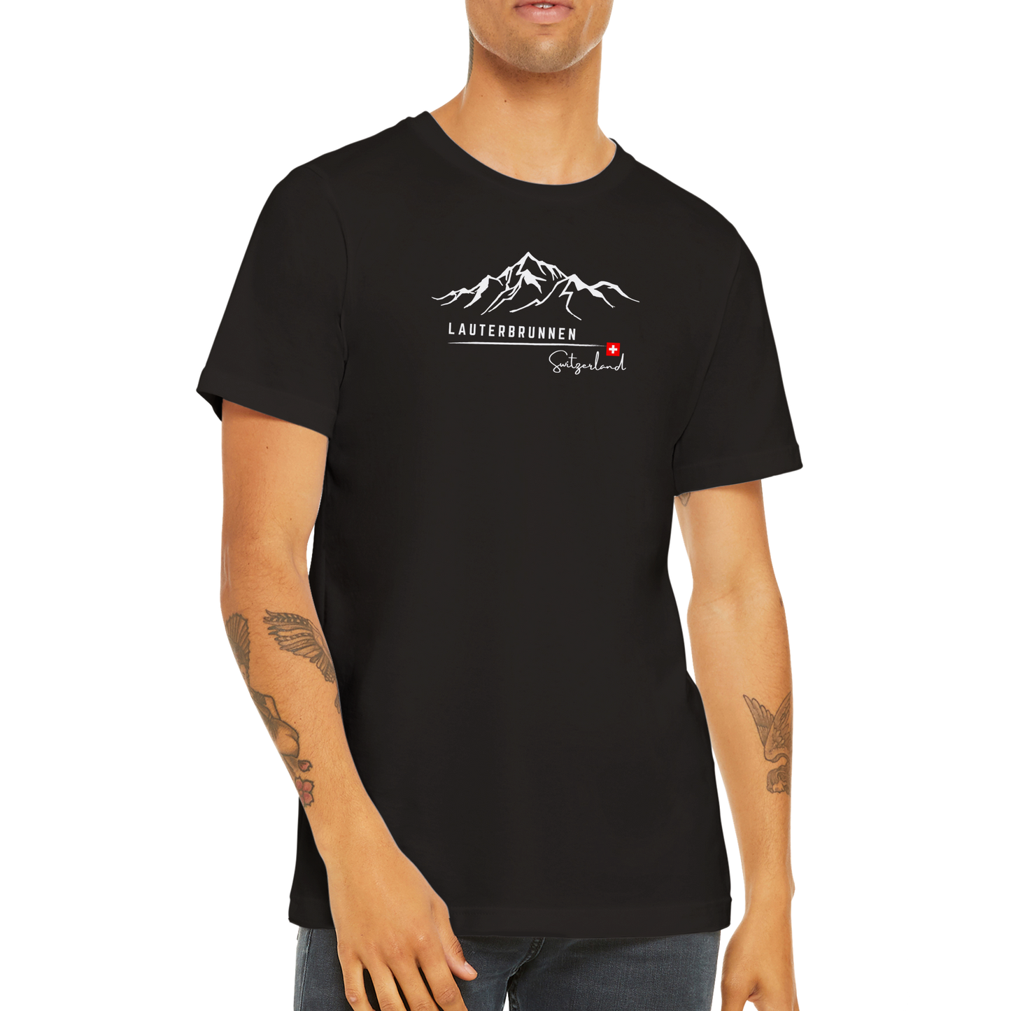 Lauterbrunnen, Switzerland | Mountain Range Stylish Unisex TShirt