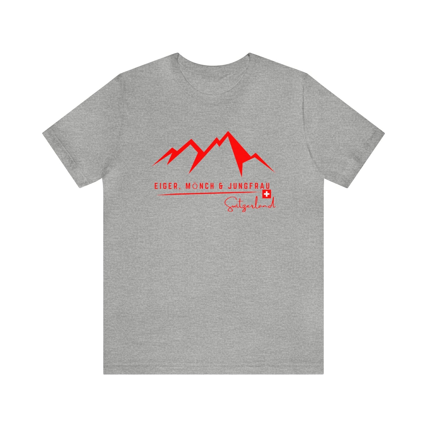 Switzerland T-Shirt, Swiss Souvenir Shirt, Eiger Mönch & Jungfrau Trilogy, Swiss Flag, Swiss Roots, Swiss Fans Shirts, Gift, Idea, Schweiz