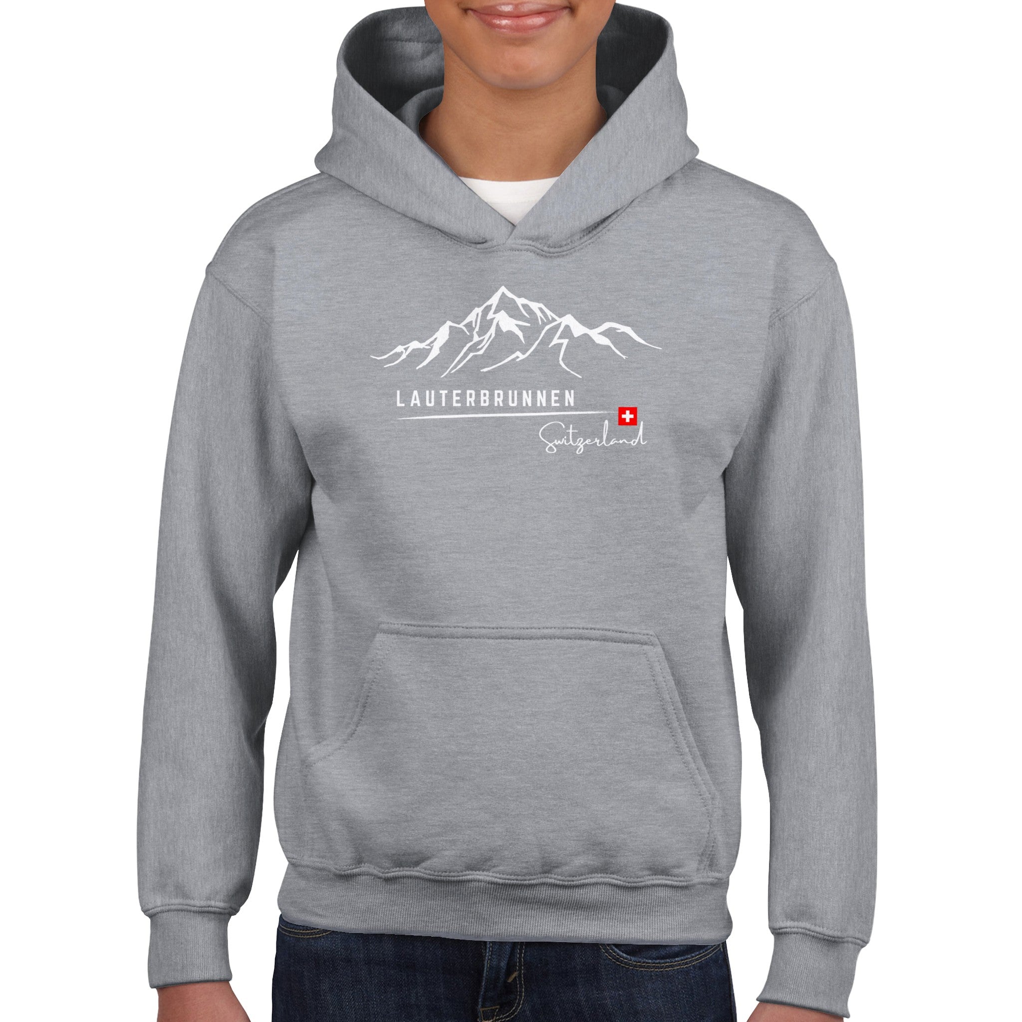 Lauterbrunnen Switzerland Swiss Alps Kids Pullover Hoodie The Lauterbrunnen Switzerland Swiss Alps Kids Pullover Hoodie The
