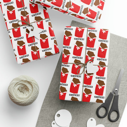 Say Grüezi with Swiss Chocolate | Wrapping Paper