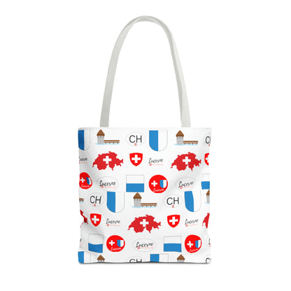 Lucerne, Switzerland Heritage All-Over Print Tote Bag