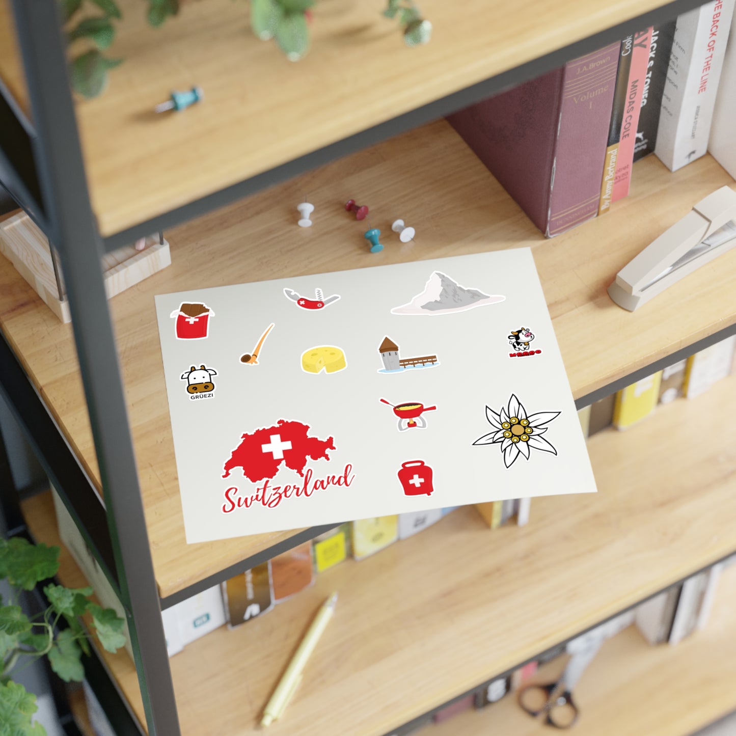 Swiss-themed decals