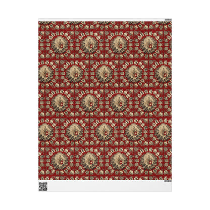 elegant Swiss cantons gift wrap sheet