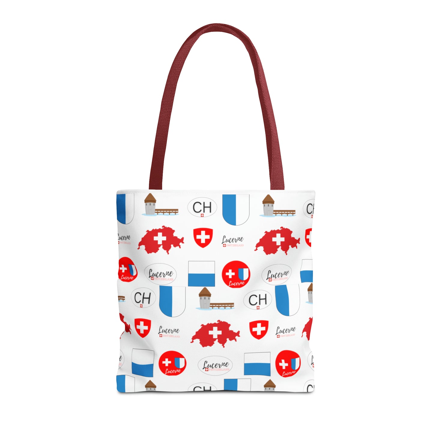 Lucerne, Switzerland Heritage All-Over Print Tote Bag