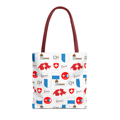 Lucerne, Switzerland Heritage All-Over Print Tote Bag