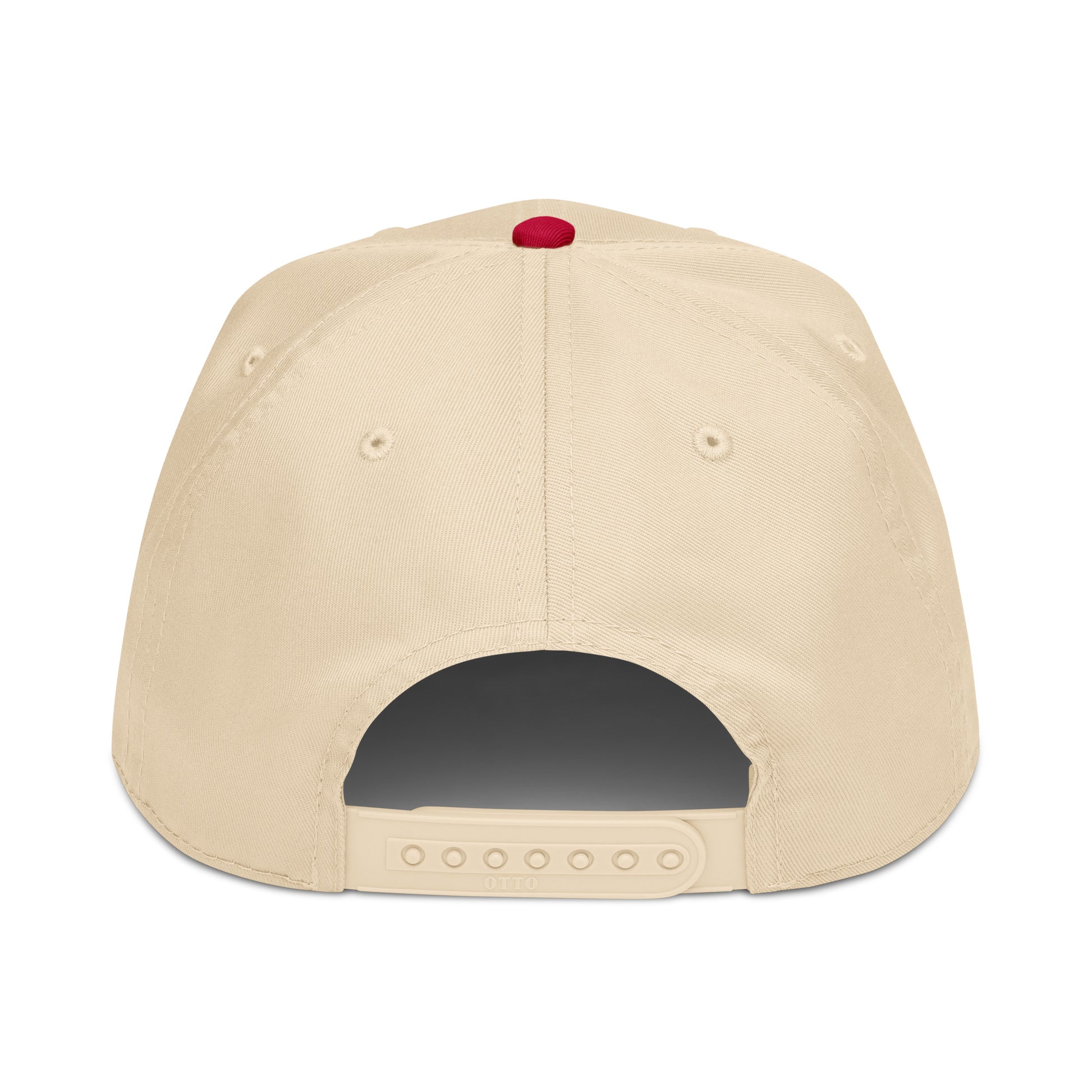 Swiss-themed trucker hat with red 3D puff lettering