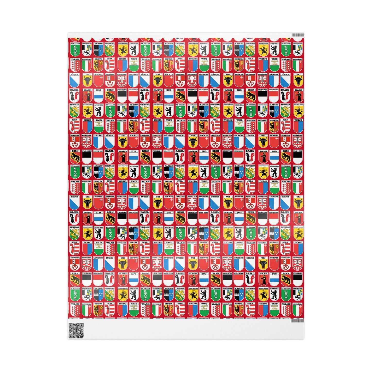 Switzerland coat of arms gift wrap