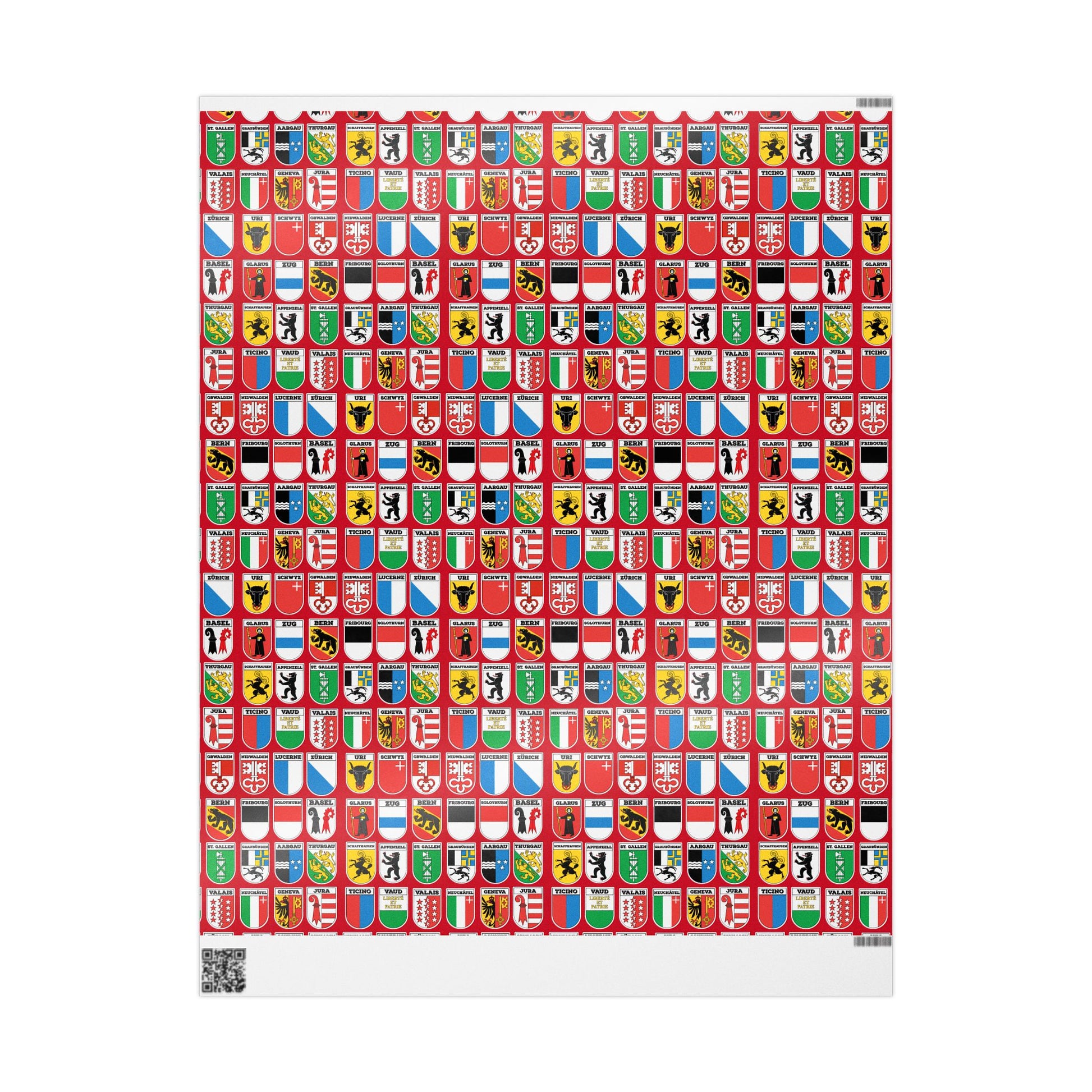 Switzerland coat of arms gift wrap