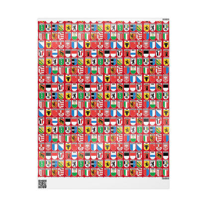 Switzerland coat of arms gift wrap