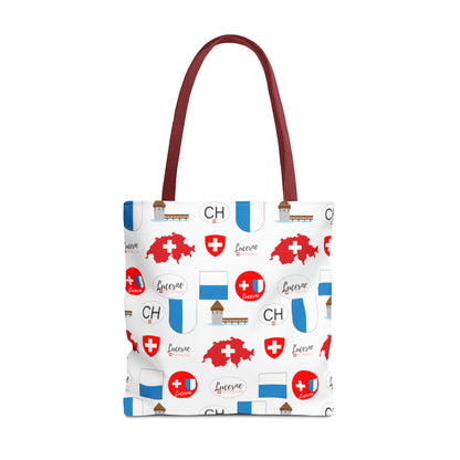 Lucerne, Switzerland Heritage All-Over Print Tote Bag