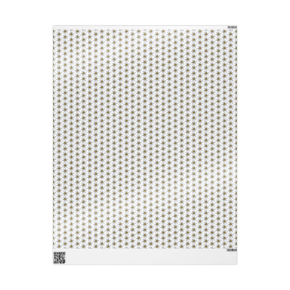 minimalist white and gold wrapping paper