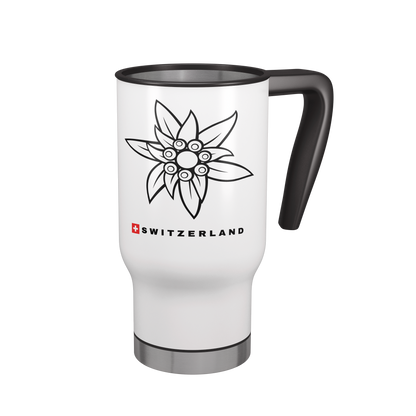 Edelweiss and Swiss flag travel Mug Switzerland souvenir