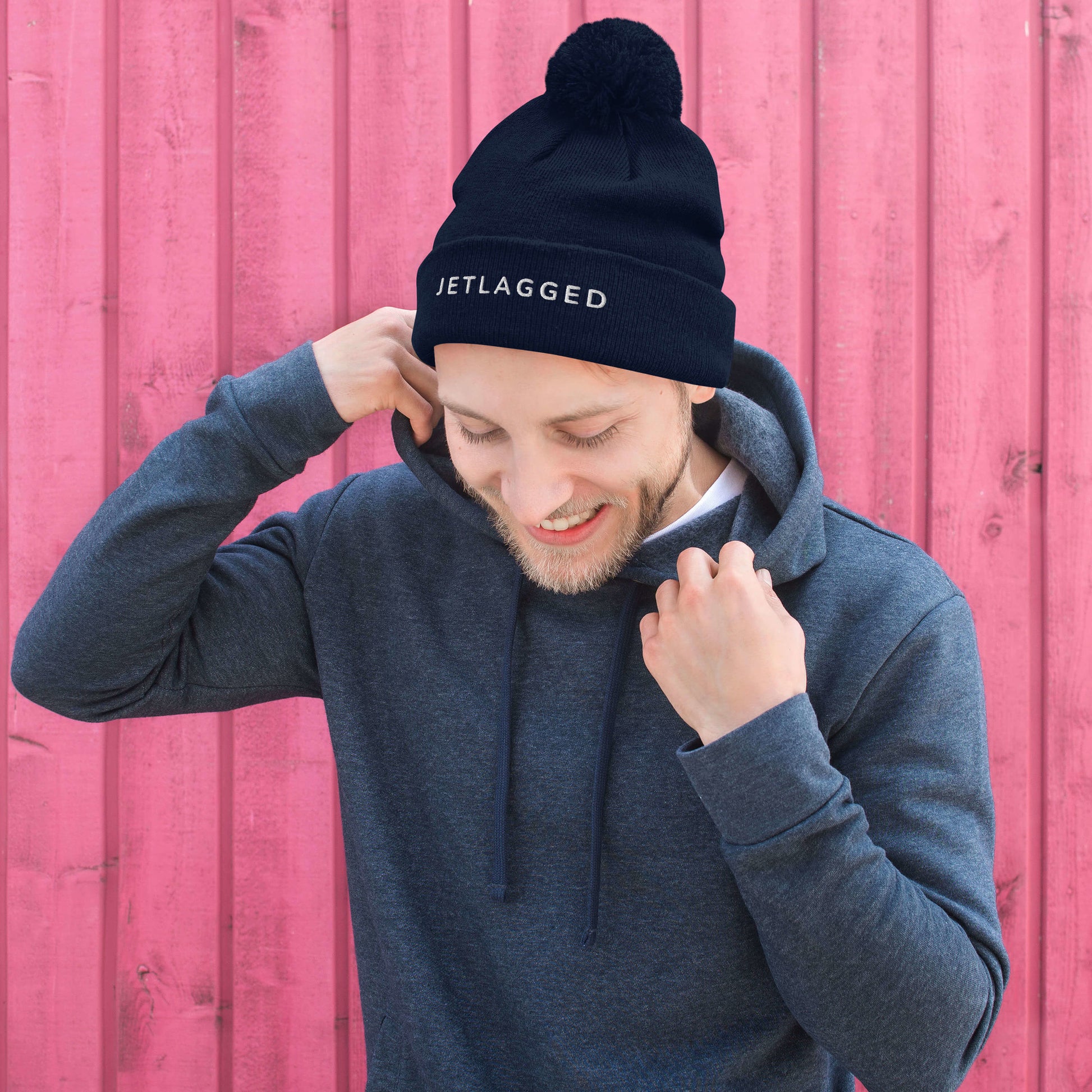Jetlagged winter hat for globetrotters and adventure seekers