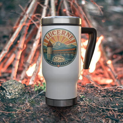 Lucerne Switzerland Travel Mug Camp Fire