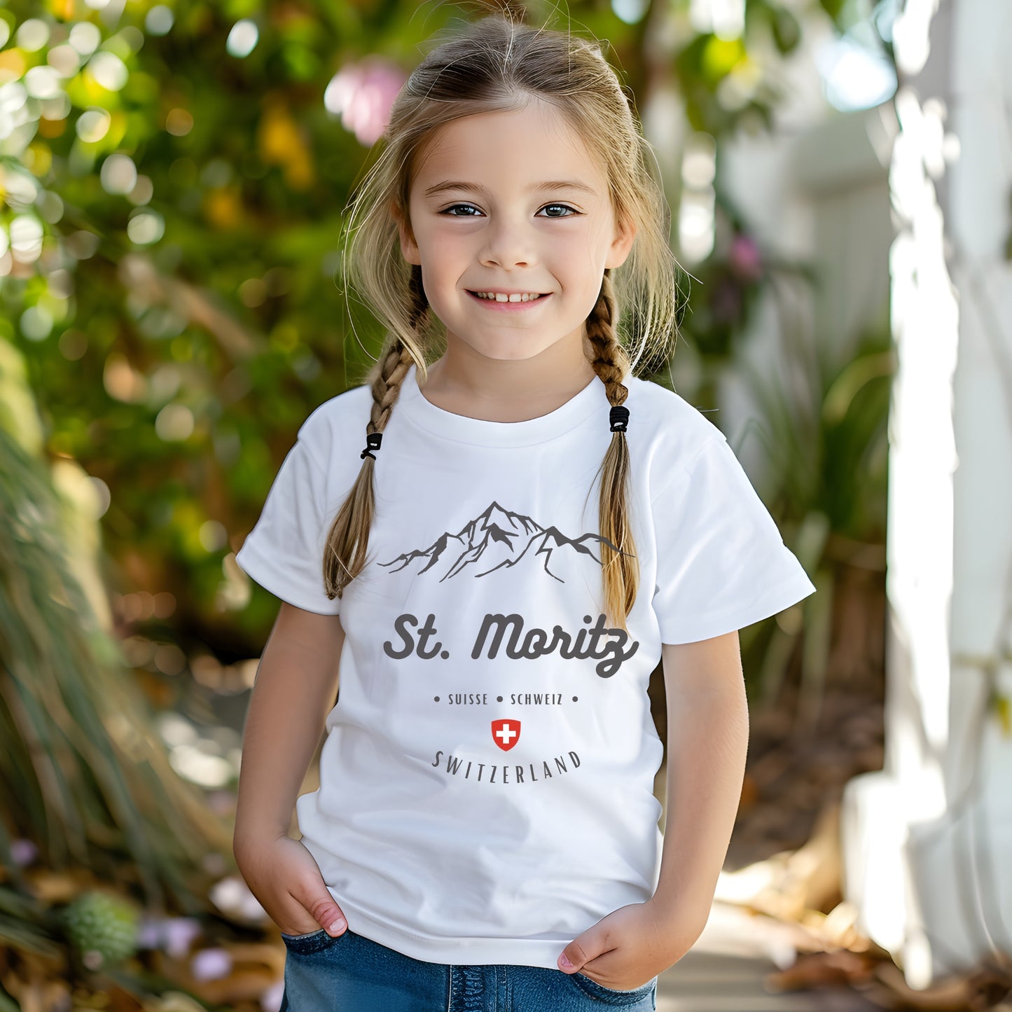 St. Moritz Schweiz kids shirt