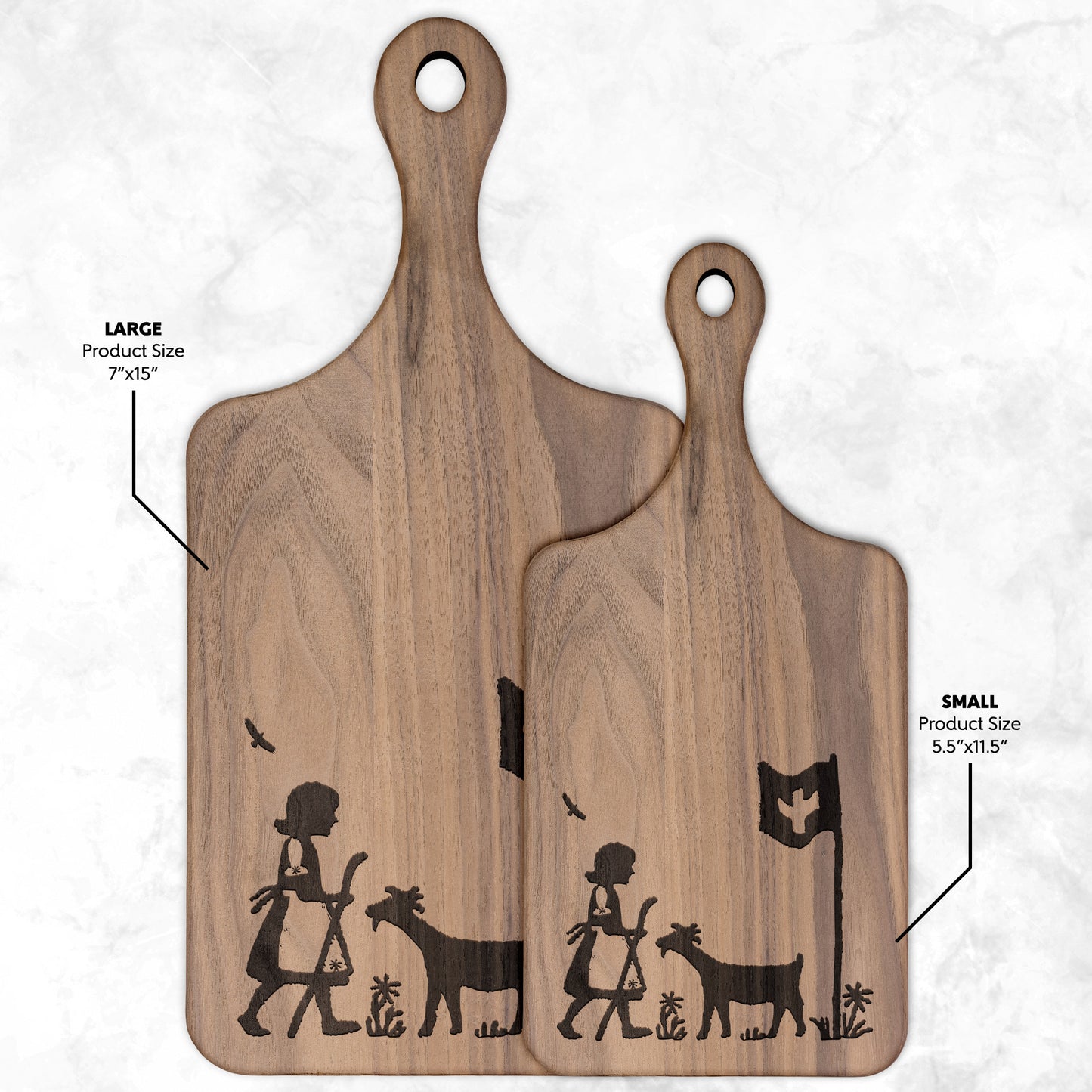 Swiss Alps Wooden Cutting Board 🏔️ | Handcrafted with Swiss-Inspired Engraving