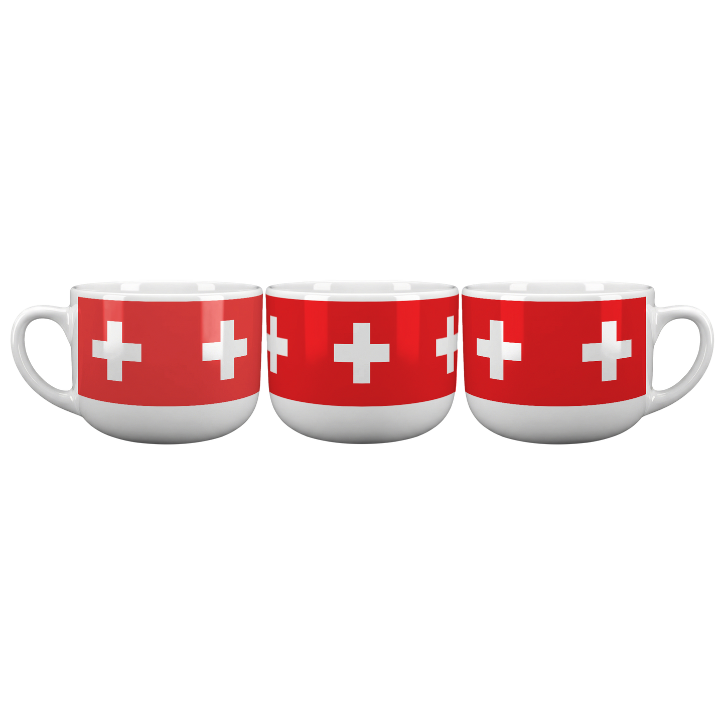 Swiss Flag oversized mug gift idea — perfect Swiss souvenir for coffee lovers
