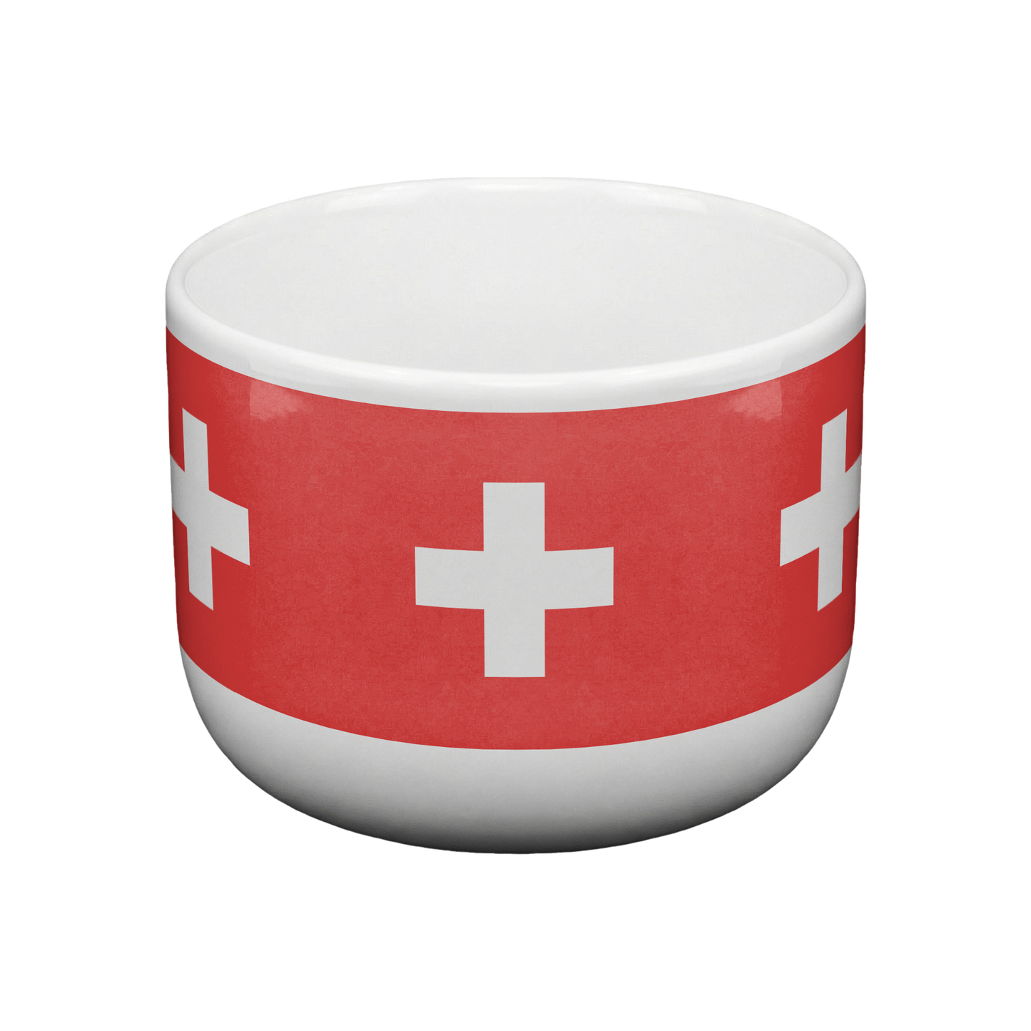 25oz Swiss Flag latte mug
