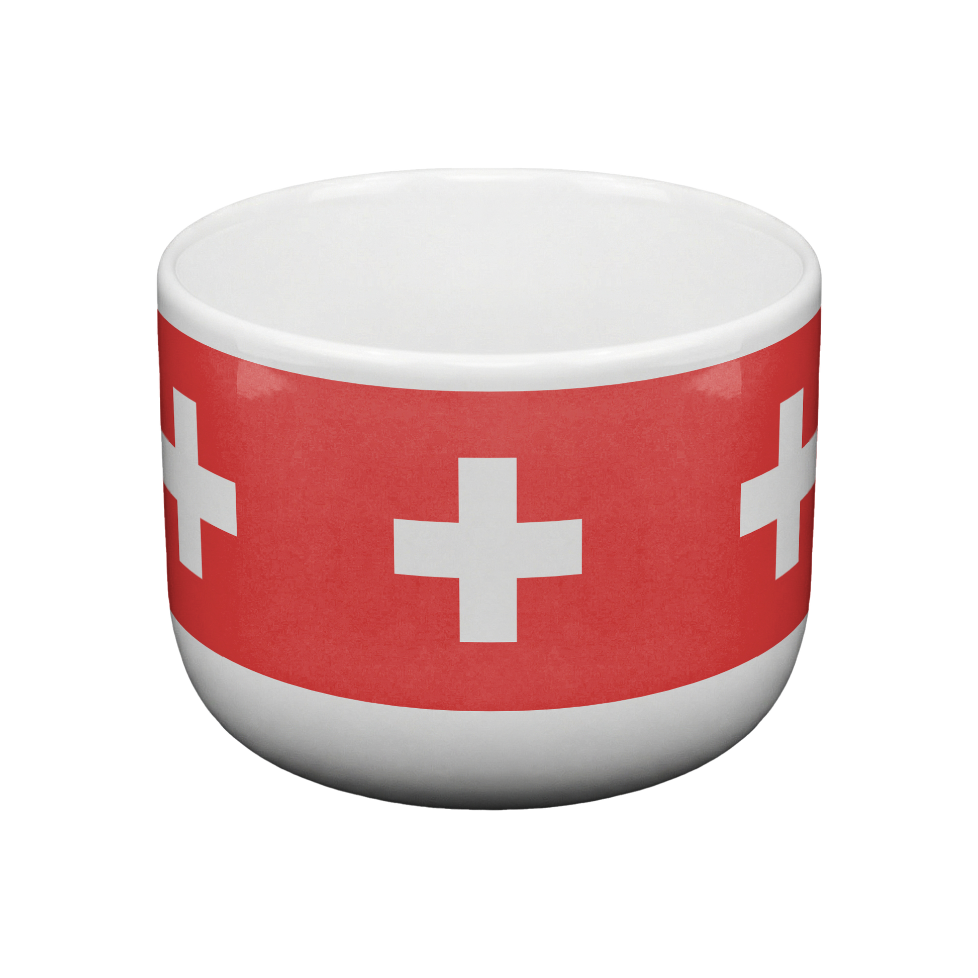 25oz Swiss Flag latte mug