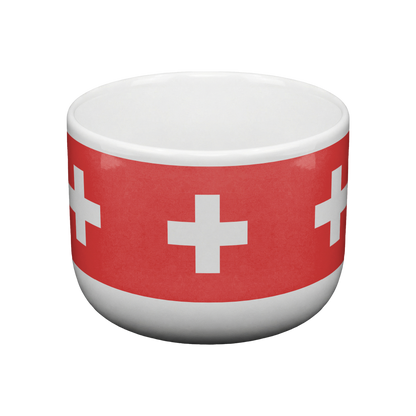 25oz Swiss Flag latte mug