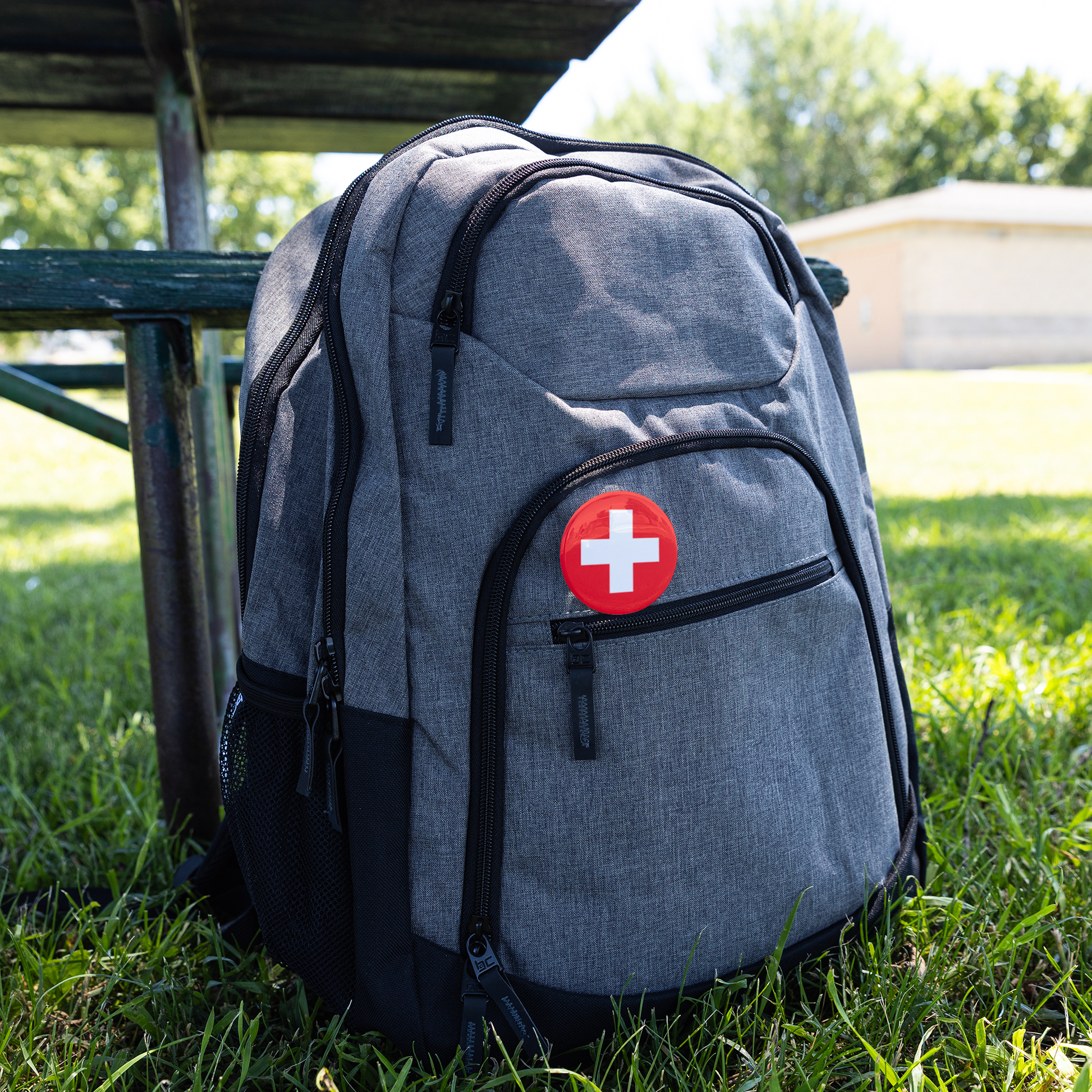 Swiss souvenir pin gift idea for travelers and collectors