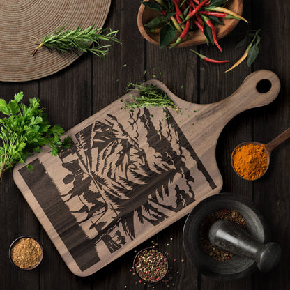 Swiss Cow & Mountain Cutting Board 🐄 Inspired by Elm Sernftal and Glarus Peaks