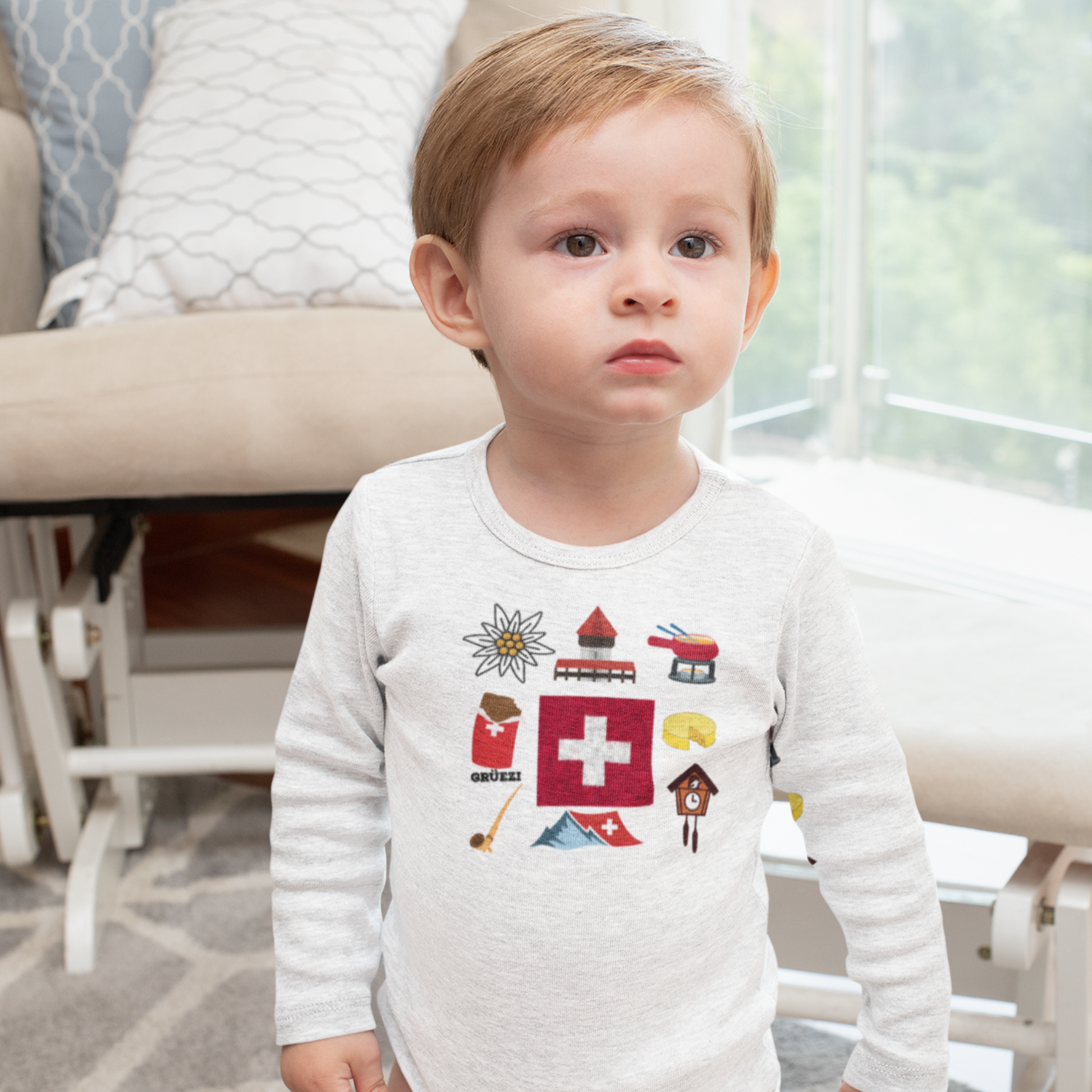 Switzerland baby bodysuit souvenir gift