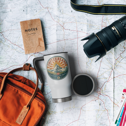 Switzerland Zermatt Retro Travel Mug Swiss souvenir