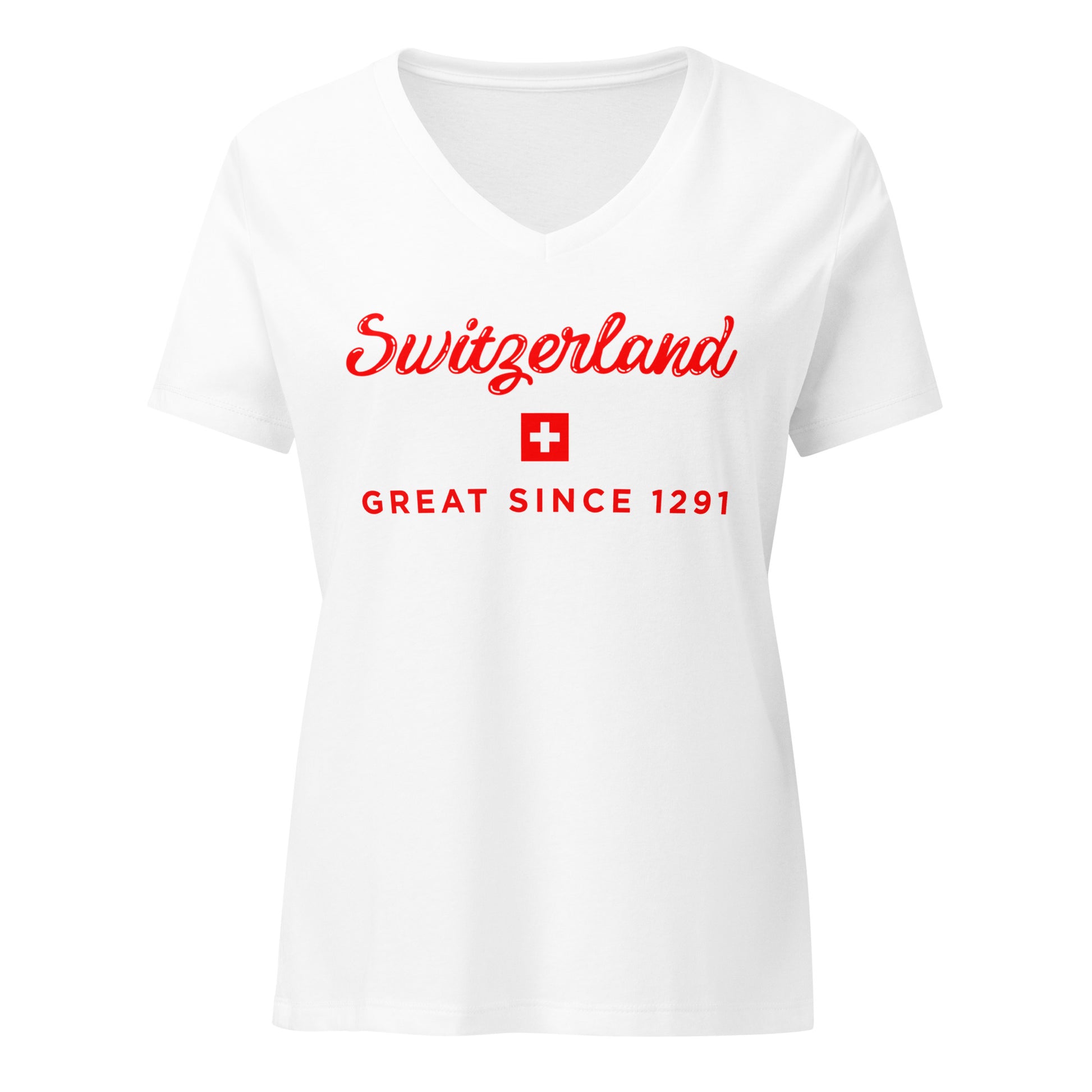 Switzerland Great Since 1251 Swiss heritage women's t-shirt