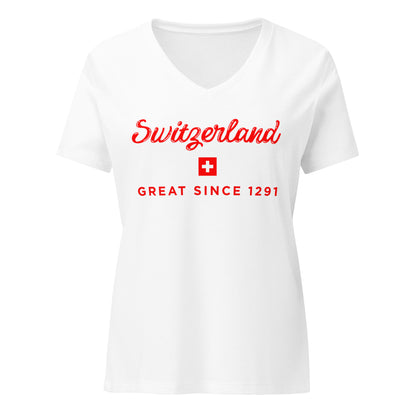 Switzerland Great Since 1251 Swiss heritage women's t-shirt