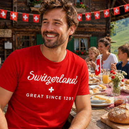 Switzerland Great Since 1291 adult t-shirt Swiss souvenir gift