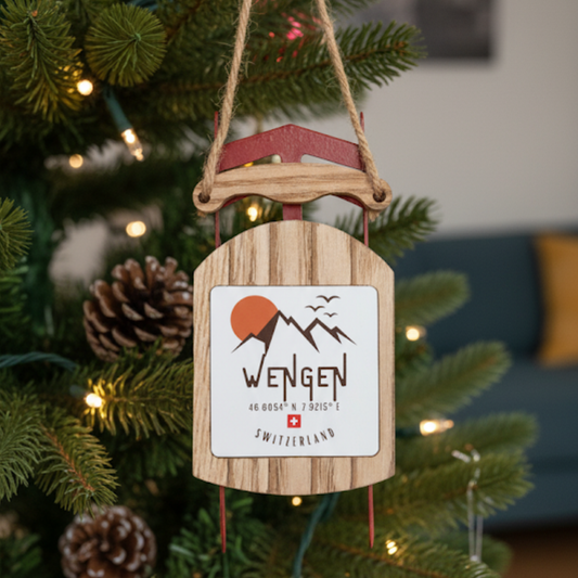 Wengen Switzerland Christmas ornament 