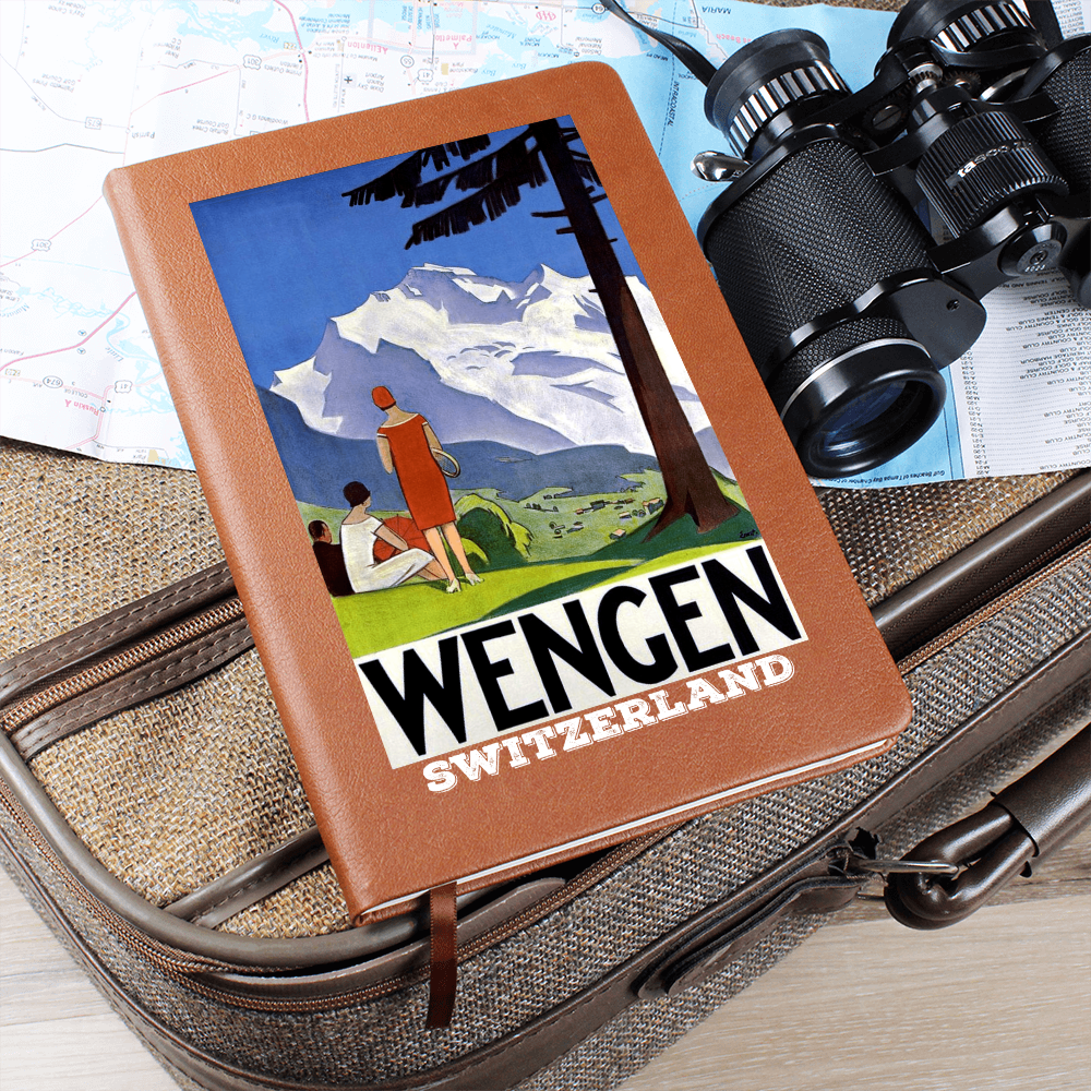 Alpine mountain journal inspired by Wengen Switzerland