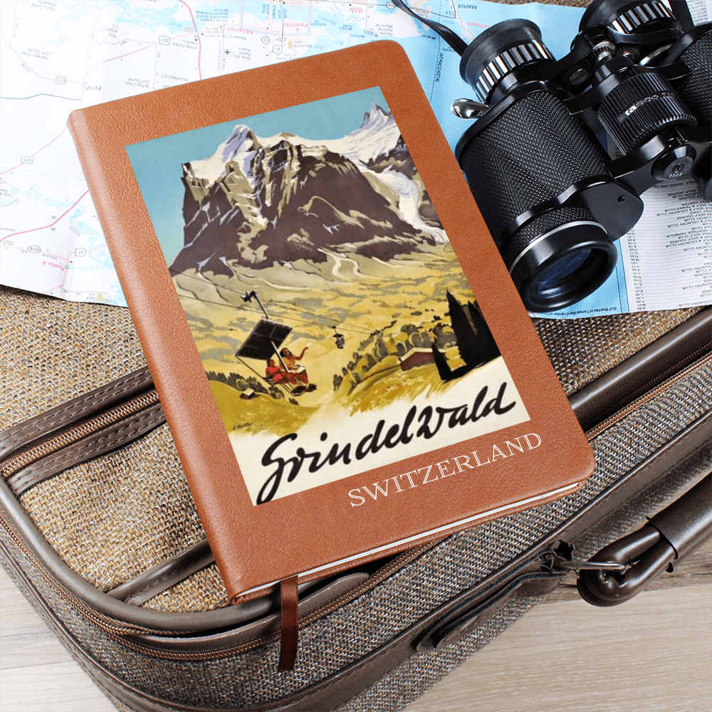 Travel notebook inspired by Grindelwald Switzerland and the Swiss Alps