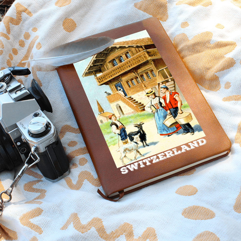 Vintage Swiss travel journal gift idea