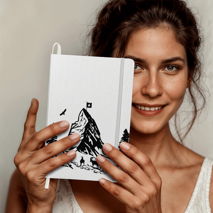Switzerland themed hardcover notebook with Matterhorn graphic