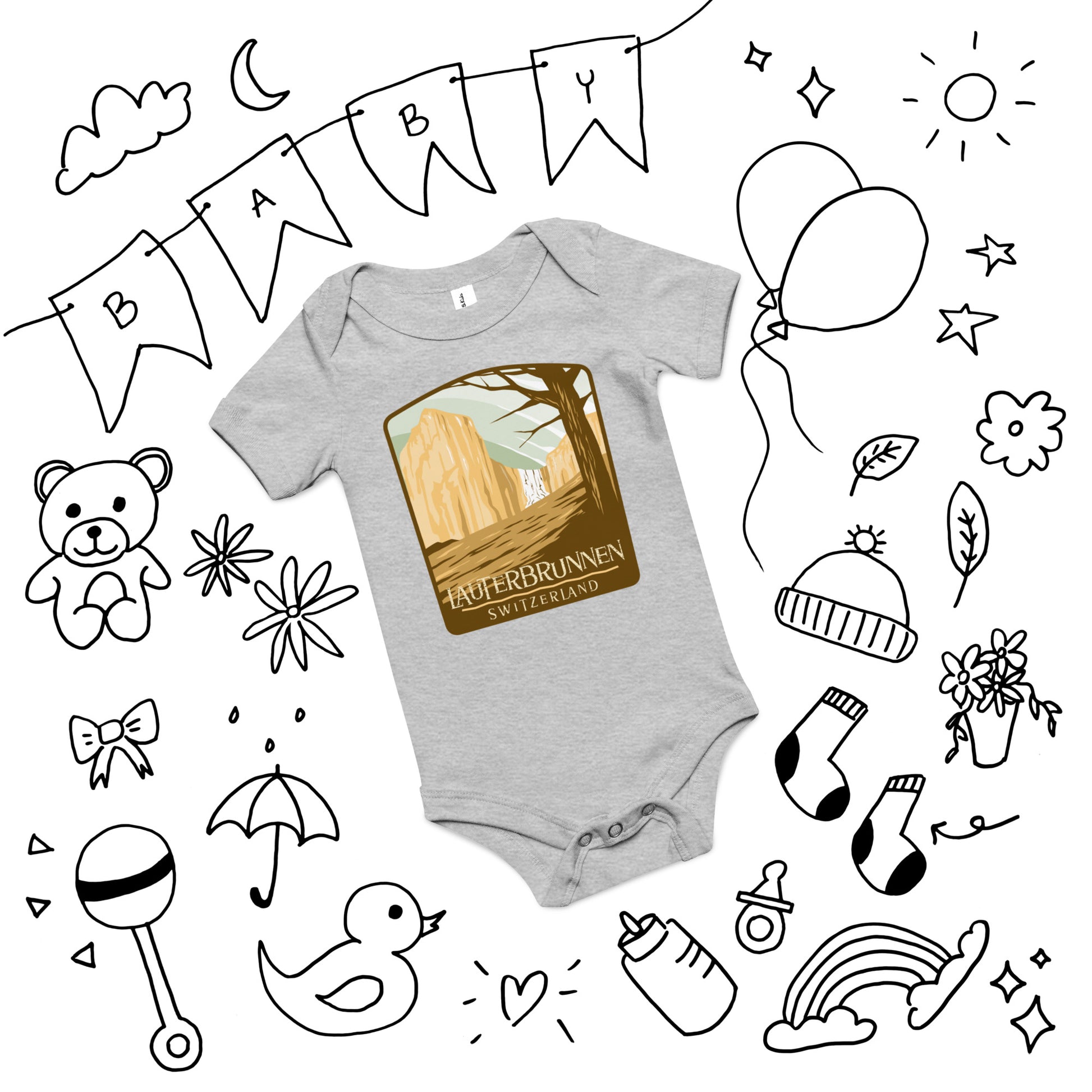 Lauterbrunnen Switzerland onesie unisex