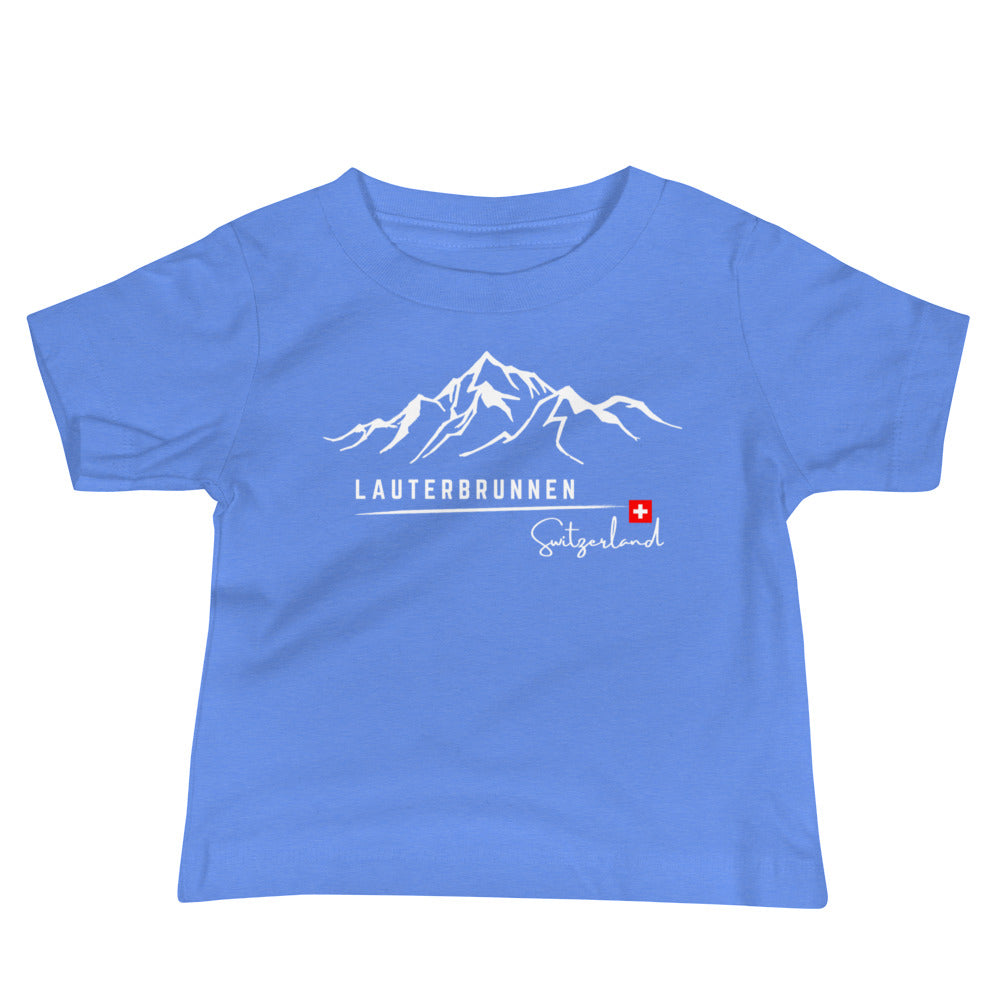 Cute toddler tee with Lauterbrunnen Switzerland print