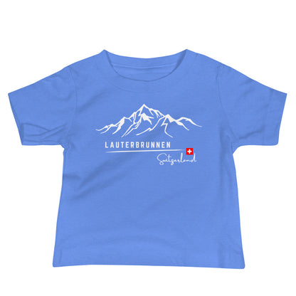Cute toddler tee with Lauterbrunnen Switzerland print