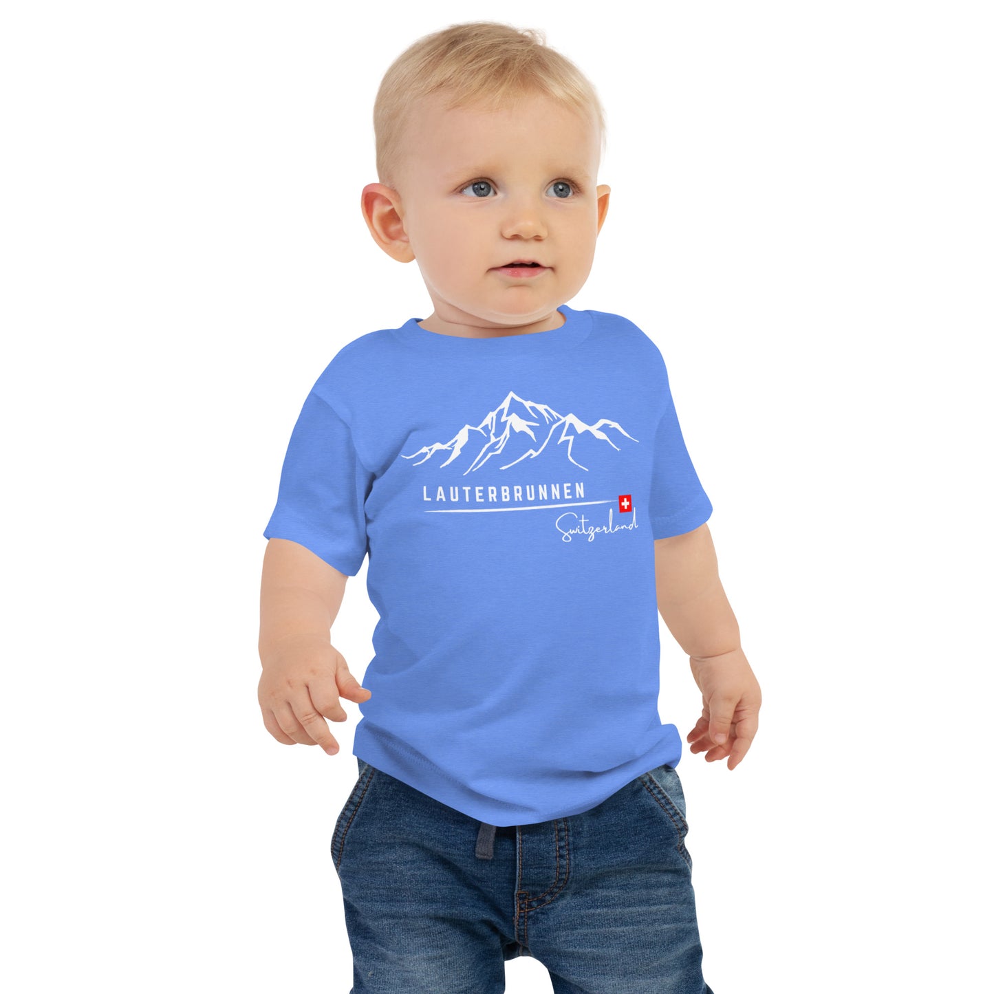 Lauterbrunnen Switzerland Baby T-Shirt – Cute Alpine Mountain Graphic Tee for Toddlers 🇨🇭👶