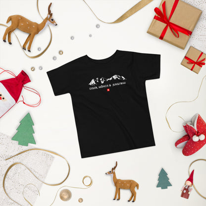 Swiss Alps Black t-shirt for toddlers