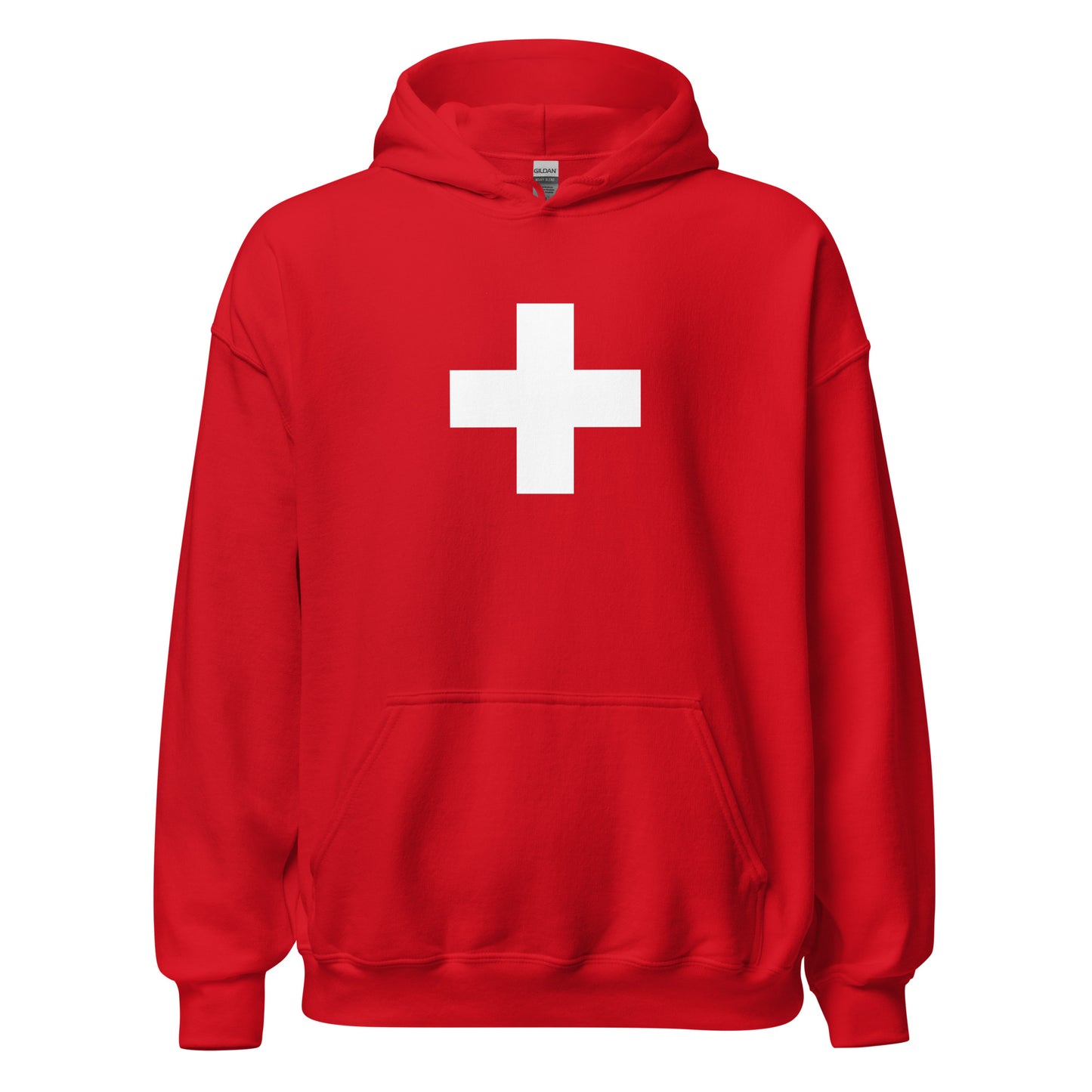 Swiss flag hoodie for Switzerland fans